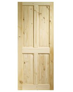 Internal Knotty Pine Victorian 4 Panel Door