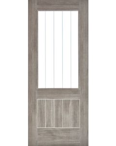 LPD Internal Laminate Light Grey Mexicano Glazed Door