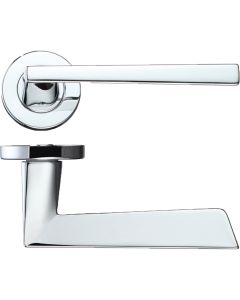 LPD Lyra Polished Chrome Tone Privacy Handle Hardware Pack