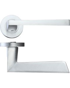 LPD Lyra Satin Chrome Tone Privacy Handle Hardware Pack