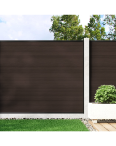 Mocha - 1.5m Composite Fence Panel Kit For Concrete Posts