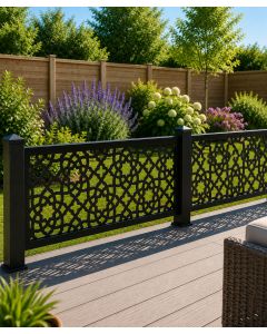 Moroccan Decorative Fence With Aluminium Posts (Above Ground)