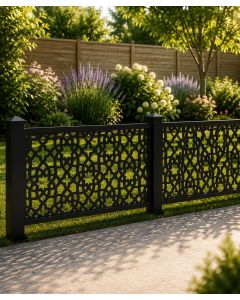 Moroccan Decorative Fence With Aluminium Posts (Below Ground)