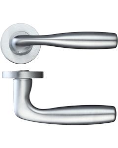 LPD Norma Satin Chrome Tone Privacy Handle Hardware Pack