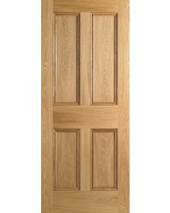 LPD Internal Oak 4P Flat Panel FD30 Fire Door