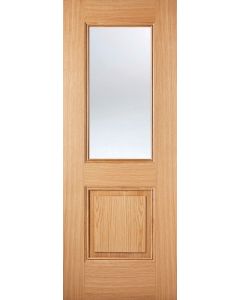 LPD Internal Pre-Finished Oak Arnhem 1 Light Clear Glazed Door