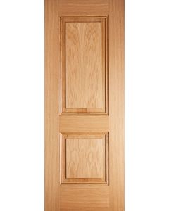 LPD Internal Pre-Finished Oak Arnhem 2 Panel Fire Door FD30