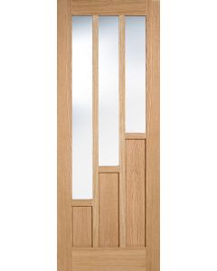 LPD Internal Un-Finished Oak Coventry Glazed 3L Door