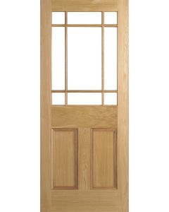 LPD Internal Oak Downham Unglazed Door
