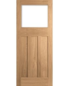 LPD Internal Oak Top Light Unglazed Dx 30'S Door