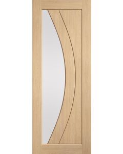 LPD Internal Pre-finished Oak Girona Clear Glazed Door