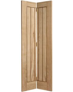 LPD Oak Mexicano Bi-fold Door Complete with Track