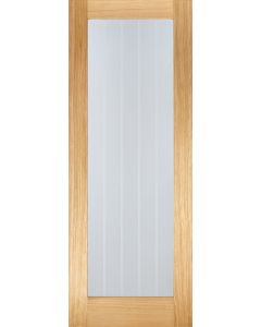 LPD Internal Prefinished Oak Mexicano Pattern 10 Glazed Door