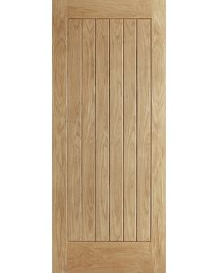 LPD External Un-finished Oak Norfolk Door (Dowelled)