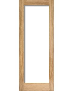 LPD Internal Oak Pattern 10 Internal With Clear Glass FD30 Fire Door