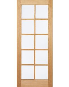 LPD Internal Oak SA Glazed 10L Door