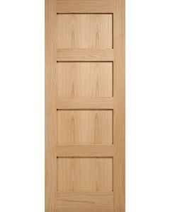 LPD Internal Oak Shaker 4 Panel Prefinished Door