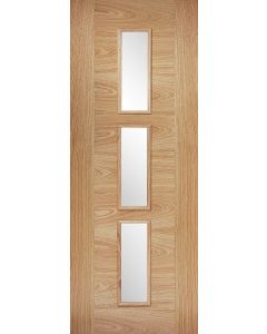 LPD Internal Pre-Finished Oak Sofia Glazed 3L Door