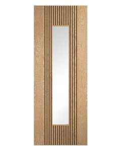 LPD Internal Pre-Finished Oak Sydney 1 Light Clear Glazed Door