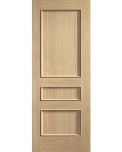LPD Oak Toledo 3 Panel Pre Finished FD30 Fire Door