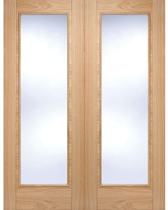 LPD Internal Oak Vancouver Glazed Pair with Clear Glass