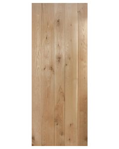 Internal Solid Oak Ledged Door