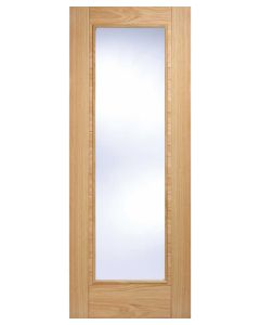 Pattern 10 Clear Glazed Pre-finished Oak Vancouver Internal Fire Door 