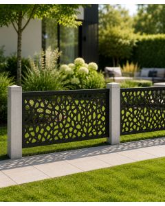 Pebble Decorative Fence For Concrete Posts