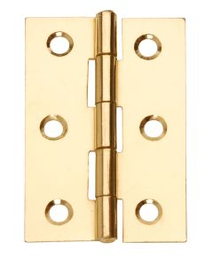 Internal Butt Hinges 3"/76mm Brass Finish - Complete with Screws