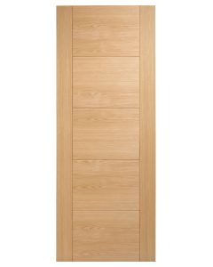Internal Oak Vancouver 5 Panel Pre-finished Fire Door