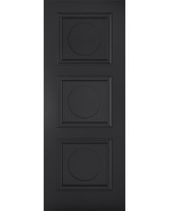 LPD Internal Antwerp Black 3 Panel FD30 Fire Door