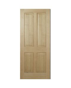Internal Pre-finished Oak Regency 4 Panel Fire Door