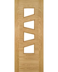 Internal Seville 4LS Glazed Pre-Finished Oak Door