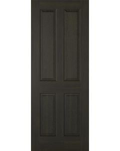 LPD Internal Pre-Finished Smoked Oak Regency 4 Panel Fire Door FD30