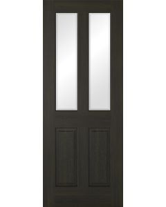LPD Internal Pre-Finished Smoked Oak Richmond 2 Light Clear Glazed Door