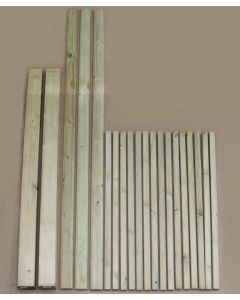 1.8m Complete Modern Square Decking Handrail Kit 