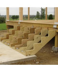 Decking step stringers (stair-makers)