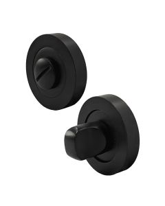 Matt Black Round Bathroom Privacy Turn and Release Locks