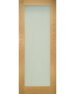 Deanta Oak Internal Pre Sanded Walden Door with Obscure Glass