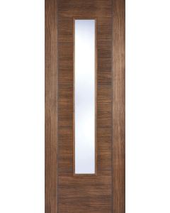 LPD Internal Laminate Walnut Vancouver Glazed Door