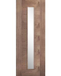 LPD Internal Walnut Sofia 1L Glazed Door