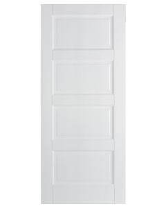 LPD Smooth White Contemporary 4 Panel Door
