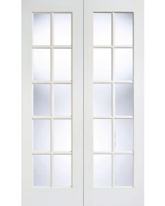 LPD Internal Pairs GTPSA With Clear Bevelled Glass Prime Plus Door