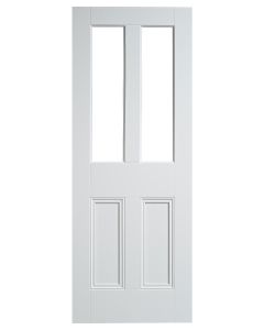 Internal Smooth White Malton 2 Light/2 Panel Unglazed Door
