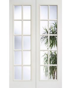 LPD Internal White Moulded 10 Lite Glazed Pair Door