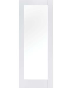 LPD Internal Pattern 10 Clear Glass White Primed Door