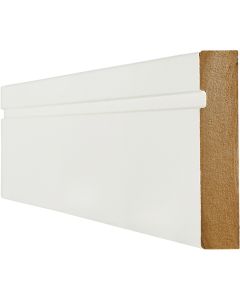 LPD White Primed Skirting Single Groove - 3000 x 95 x 18mm