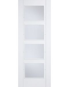 LPD Internal White Primed Vancouver 4L Clear Glazed Firedoor
