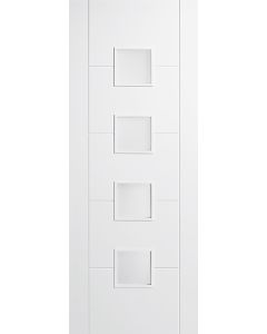 LPD Internal Vancouver White 4 Small Glass Frosted Rm2S Door