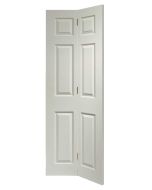 Made to Measure White Victorian 6 Panel Bifold Door Complete with Quality Bifold Track